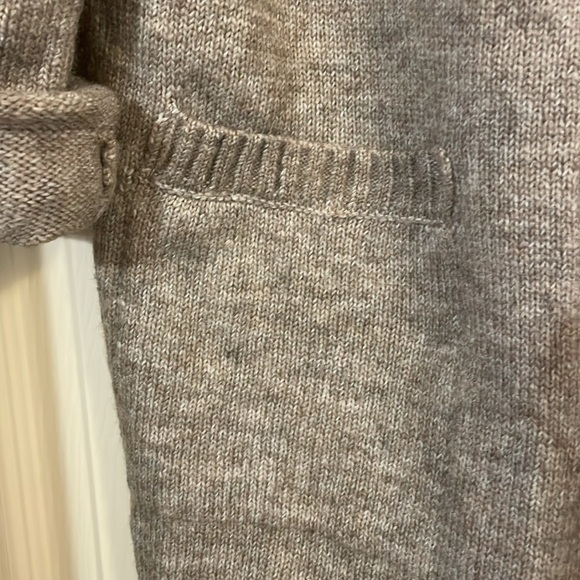 NWT Pink Rose longline cardigan in Stone (oatmeal tan color), size Large - Picture 8 of 11